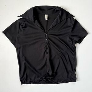 Vintage Black Blouse Small